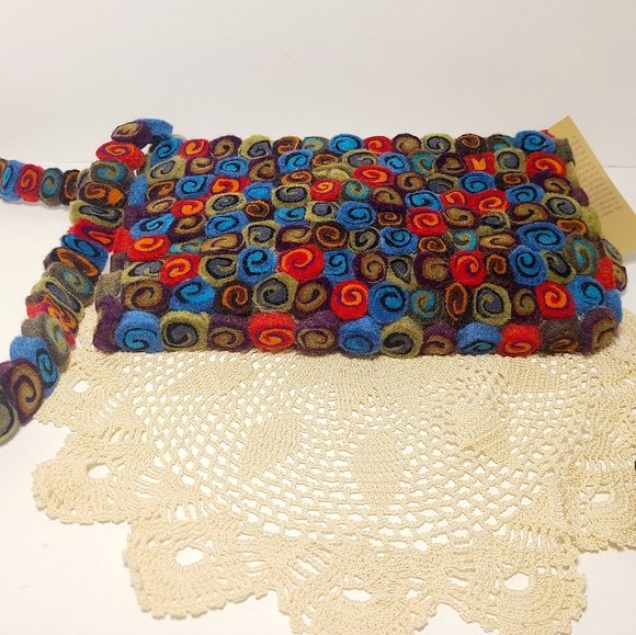 Rising Tide Hand Felted Shoulder Purse - Picture 6 of 8